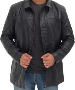 Nathan Black Bomber Jacket