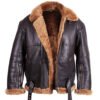 Vintage Ace Shearling Sheepskin Leather Jacket