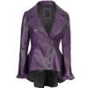 Women's Leather Frock Style Jacket