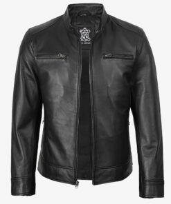 Black Classic Biker Leather Jacket