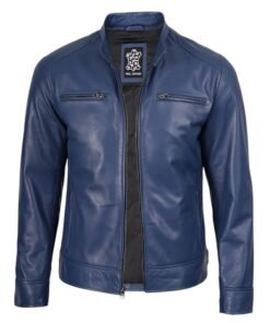 Cobalt Rush Blue Leather jacket 001