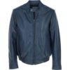 Blue Leather Jacket