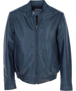 Blue Leather Jacket