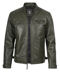 Green Men's Retro Army Jacket