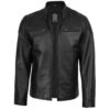Urban Noir Men's Black Biker Leather