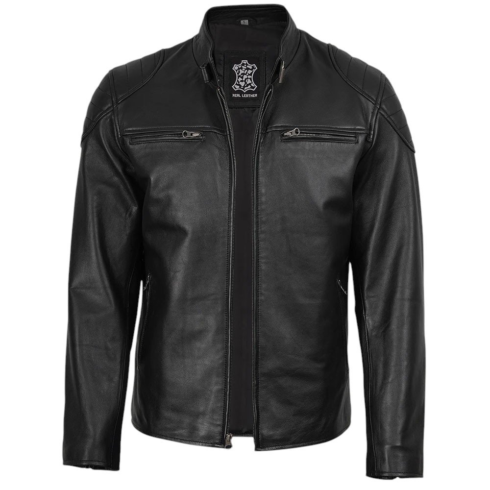 Urban Noir Black Biker Leather fsfdsfd Urban Noir Men's Black Biker Leather