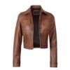 Chestnut Elegance Women's Brown Jacket