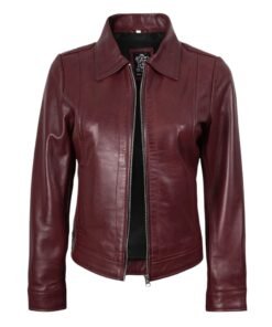 Fiery Rouge Women's Leather Jacket